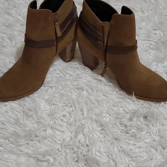 Brand new size 11 M ladies booties by Cole Haan Olive suede - Picture 3 of 7